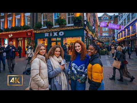 Soho London Walk 4K | Carnaby Street & Central London