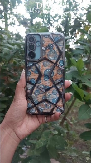 Diy bubble phone cover design ideas || #art #shorts #youtubeshorts