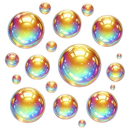 Gold Bubbles Clipart: Shiny Bubbles PNG Set of 14 (digital Download, Commercial Use) - Etsy Canada