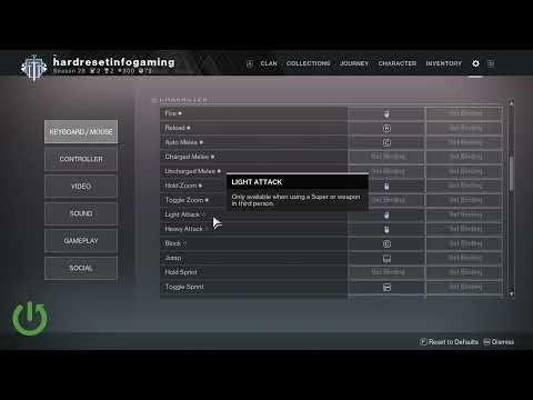 Destiny 2 – How to Change Character Keybinds