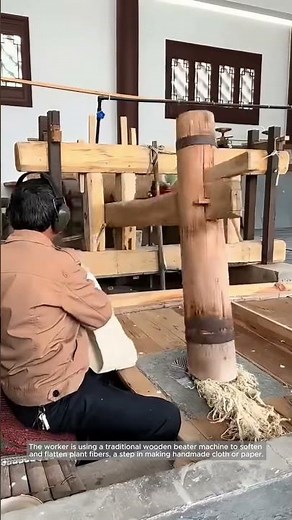 Traditional Fiber Beating – Preparing Natural Fibers for Handmade Cloth and Paper