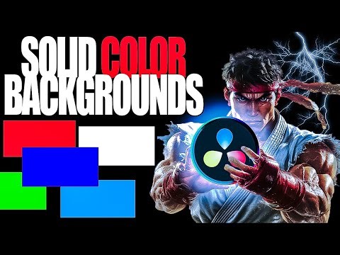 How To Get a Solid Color Background in Davinci Resolve (EASY)