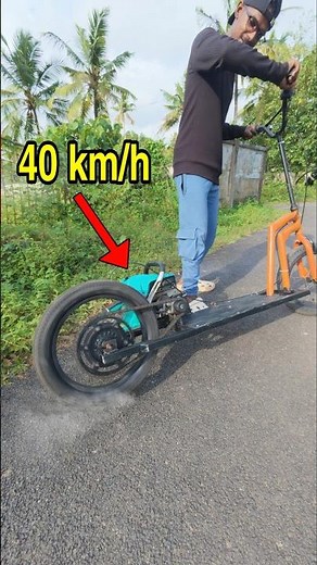 42cc എൻജിൻ വച്ച് 45km/h സ്പീഡ് സ്കൂട്ടർ.!! 😱 I Build a Powerful Chainsaw Scooter