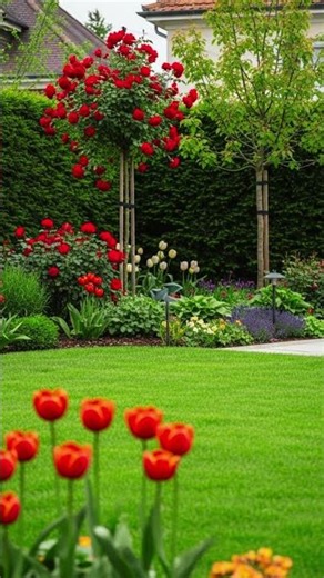 “Front Yard Flower Glow-Up 🌸✨”