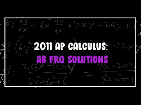 2011 AP Calculus: AB FRQ Solutions