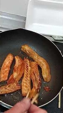 鮭のハラスを焼く