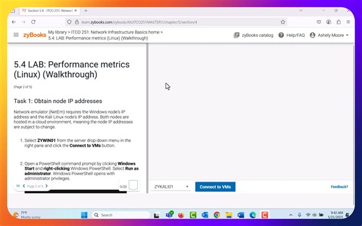 Performance metrics (Linux) (Walkthrough)
