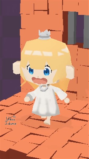 [3D Model] I made low-poly Hime-chan ('Tis Time for "Torture," Princess) | #lowpoly #3d #3dart