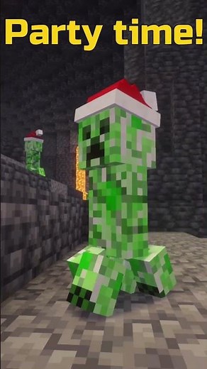 How Creepers Party - Festive Minecraft Mobs UNFILTERED #holidayswithyoutube #minecraft