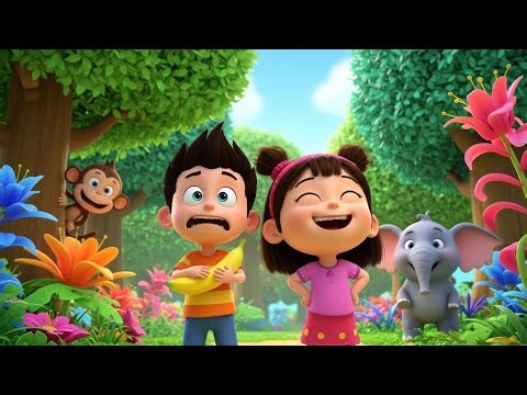 Chintu Chinki Ki Comedy Jungle Adventure 😂🌴 | Funny Kids Cartoon Story | 3D Animation