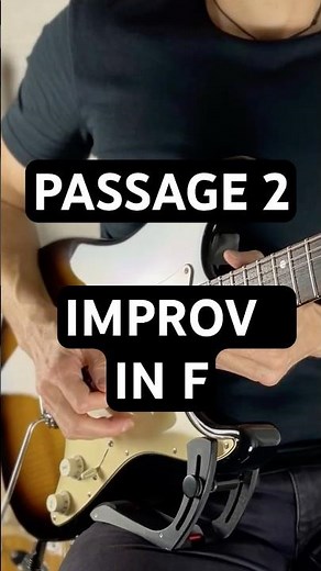 Melodic Guitar Improvisation in F Major - Passage 2 #guitarsolo #instrumentalguitar #electricguitar