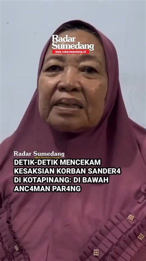 Kotapinang - Seorang ibu warga Lingkungan Kampung Jawa Tekongan Gereja, Kotapinang, menceritakan kembali momen mengerik4n ketika ia dis4ndera oleh terduga pelaku pencurian pada Selasa, 6 Januari 2026. ​Ibu korban menjadi sasaran setelah terduga pelaku yang aksinya kepergok warga, panik dan terdesak oleh pengepungan massa. Dalam kondisi tanpa pilihan, pelaku nekat menggunakan korban sebagai tameng dengan meng4ncamnya menggunakan sebilah p4rang. ​Korban berada di tengah situasi yang sangat tegang,