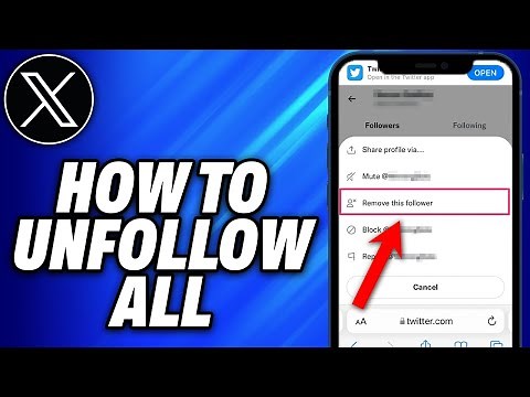 How To Unfollow All On X Twitter - Easy Fix