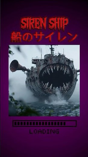 Siren Ship Creature, a huge ship monster appears behind the ocean fog 💀
