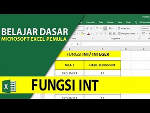 Fungsi INT di Excel: Cara Membulatkan Angka ke Bawah | Tutorial Excel Pemula Lengkap