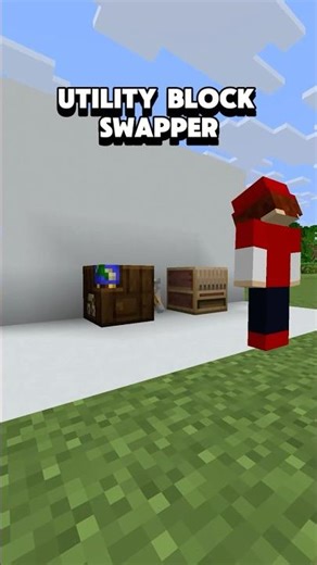 Easy Utility Block Swapper In Minecraft! #minecraft #survival #minecrafttutorial