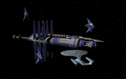 初学Lightwave 3D测试动画-星际迷航*巴比伦5号