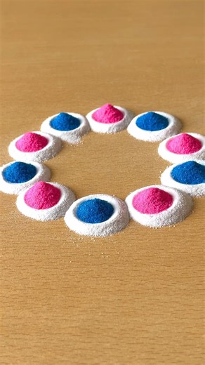 Simple Rangoli | Satisfying Rangoli | Easy Rangoli Tips and Tricks | ASMR #rangoli #satisfying #asmr