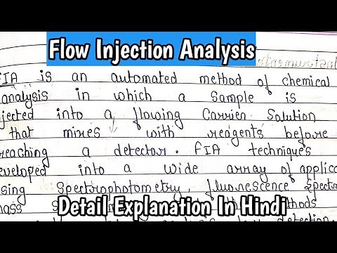 Flow Injection Analysis || Principle || Instrumentation || Application || Automated Technique ||