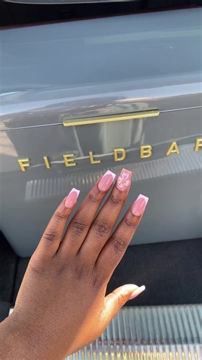 Charming Pink Nail Designs with French Tips