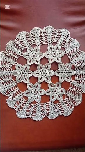 crochet doily. Tutorial on my youtube channel.