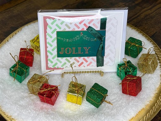 Handmade Traditional Christmas Colors Card Pack of 10 - Etsy