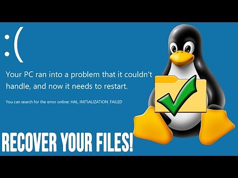 Boot to a Linux CD or Flash Drive to Recover Your Files from Your Windows PC