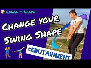 HOW TO CHANGE YOUR GOLF SWING SHAPE & SWING PATH: Olympics Parody helps you draw or fade (simple)!!