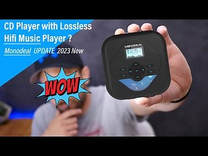 Monodeal MD702 portable cd player for car with HD lossless audio