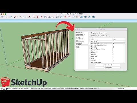 Find a List of Components in Sketchup