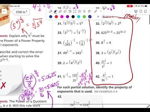 1,26 A1 more solving exponential equations by getting a common base