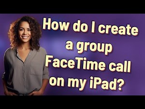 How do I create a group FaceTime call on my iPad?
