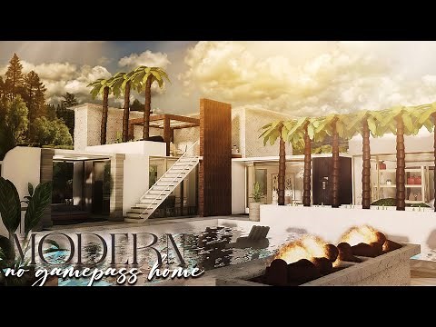 Bloxburg: No Gamepass Private Modern House | Roblox | Speedbuild