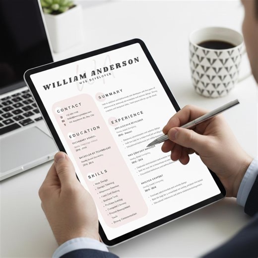 Interior Designer Resume – Modern Canva CV   Cover Letter | Editable ATS Resume - Etsy Canada