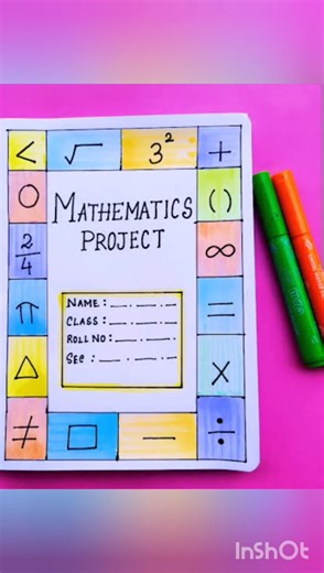 project front page #mathactivity#frontpagestule#mathproject#1289maths#cbseproject #cbse