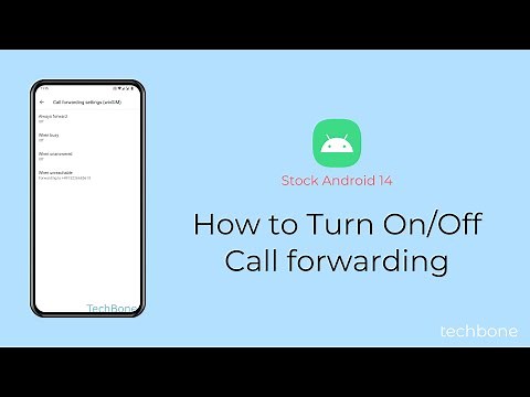 How to Turn On/Off Call forwarding [Android 14]