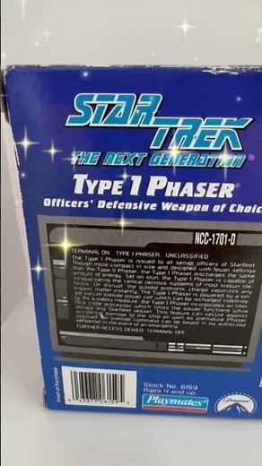Playmates 1994 Star Trek The Next Generation Electronic Type 1 Phaser Collectors Edition