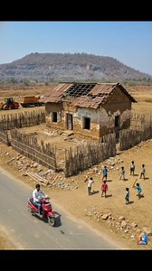 Transformation of a quarry side Mud House 🏗️✨ #houserenovation #beforeandafter #realestate #rurallife #reels #viral | Early Updates