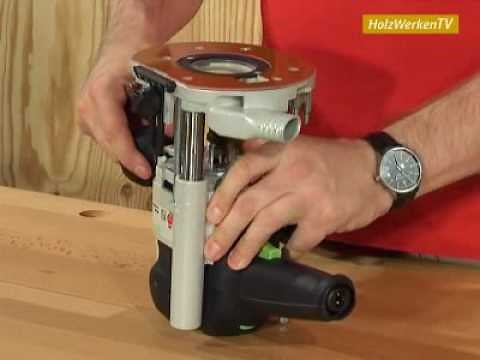 Fester Halt in der Oberfräse