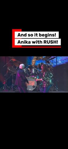 RUSH and Anika create magic on stage #rush #livemusic #drummer