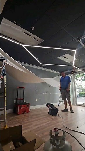 stretch ceiling installation