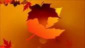 Animated leaves falling