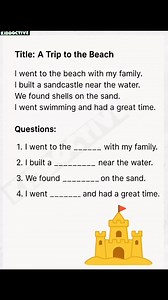 145K views · 831 reactions | Reading Comprehension Exercise | #sharingiscaring #fyp #kids #English #comprehension | Kiddoctive - Homeschooling | Facebook