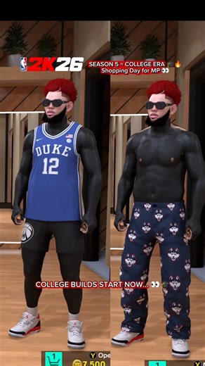 2k26 Season 5 college era is here 👀🔥 New drip + builds OTW. W or L? ⬇️ what player first ?