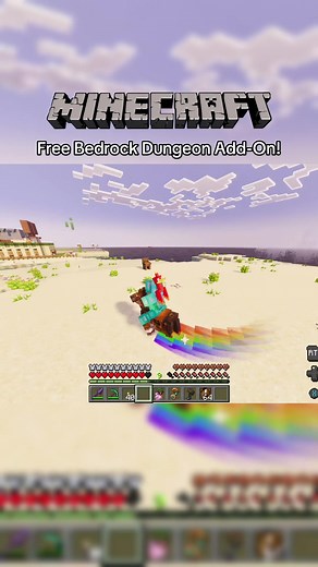 Minecraft just got a brand new free add-on / mod. The Mounts of Mayhem: Dungeon Descent addon for Minecraft Bedrock adds new dungeon structures to any of your worlds. You’ll also get tons of new decorative blocks and new horse trails! Check it out on the Minecraft Marketplace right now! #minecraft #minecraftbedrock #minecraftaddon