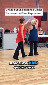 Megan & Emily bring you some fun Two Step patterns to try! Check out more two step here: https://socialdanceonline.com/learn #twostep | Social Dance Online