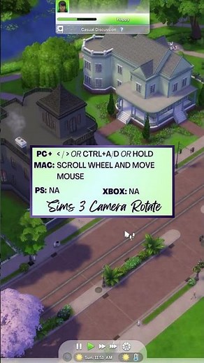 how to use the Sims 3 camera controls in The Sims 4 #sims4
