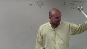 Learn how to divide the square root of two numbers