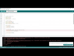 How to fix the compilation error : ‘ledcSetup’ was not declared in this scope