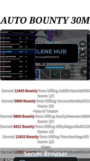 AUTO BOUNTY 30M NEW UPDATE AND FREE SCRIPT IN COMMENT#automobile #autobounty #roblox #bloxfruits
